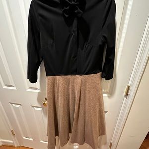 Eshakti Size 12 Black and Tan Dress